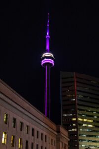 CN Tower at night